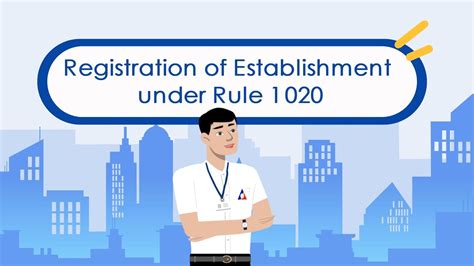 Registration of Establishment Under Rule 1020 .